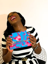 Carregar imagem no visualizador da galeria, Taylor SS Aqua Flamingo cash envelope wallet