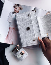 Carregar imagem no visualizador da galeria, white crocodile a6 planner, personal planner, plannerbabe, planner agenda, gale and co trinidad, made in trinidad and tobago, planner babe, luxury planners, planner accessories, faux leather planner, vegan leather brand, vegan leather planner, caribbean designer, stationery supplies, luxury stationery