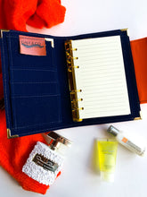 Carregar imagem no visualizador da galeria, orange a6 planner, personal planner, plannerbabe, planner agenda, gale and co trinidad, made in trinidad and tobago, planner babe, luxury planners, planner accessories, faux leather planner, vegan leather brand, vegan leather planner, caribbean designer, stationery supplies, luxury stationery