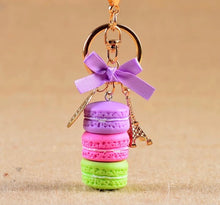 Load image into Gallery viewer, macaroon keychain, macaron keychain, cute keychain, gale and co trinidad, made in trinidad and tobago, cute stationery, luxury stationery, cute keychain