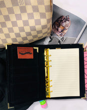 Carregar imagem no visualizador da galeria, pink and black a6 planner, personal planner, plannerbabe, planner agenda, gale and co trinidad, made in trinidad and tobago, planner babe, luxury planners, planner accessories, faux leather planner, vegan leather brand, vegan leather planner, caribbean designer, stationery supplies, luxury stationery