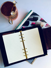 Carregar imagem no visualizador da galeria, purple faux leather a6 planner, personal planner, plannerbabe, planner agenda, gale and co trinidad, made in trinidad and tobago, planner babe, luxury planners, planner accessories, faux leather planner, vegan leather brand, vegan leather planner, caribbean designer, stationery supplies, luxury stationery