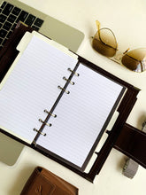 Carregar imagem no visualizador da galeria, men's planner, brown planner, vegan leather planner, made in trinidad and tobago, gale and co trinidad, luxury stationery, handmade planner, men's agenda.