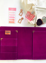 Carregar imagem no visualizador da galeria, pink document case, document carrier, document portfolio, gale and co trinidad, made in trinidad and tobago, caribbean designer, luxury stationery, office supplies, vegan leather brand, vegan leather products