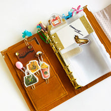 Load image into Gallery viewer, planner accesories, gale and co trinidad, made in trinidad and tobago, cute gifts, stationery addict, stationery accessories, stationery supplies, planner accessories, luxury planners, luxury stationery, caribbean designer, office gifts, office supplies, custom gifts, vegan leather brand, vegan leather planners, budget binders, agendas, custom planners.
