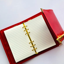 Load image into Gallery viewer,  a6 planner, personal planner, custom planner, planner agenda, gale and co trinidad, made in trinidad and tobago, planner babe, luxury planners, planner accessories, faux leather planner, vegan leather brand, vegan leather planner, caribbean designer
