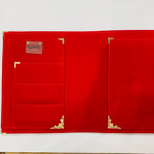 Carregar imagem no visualizador da galeria, red document carrier, documeent portfolio, gale and co trinidad, made in trinidad and tobago, luxury stationery, office gifts, cute stationery, luxury planner, desk organisation, gale and co tt