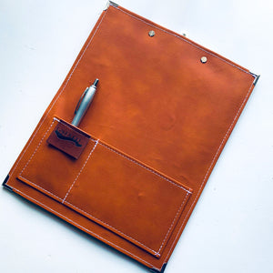 men's clipboard, executive clipboard, vegan leather goods, gale and co trinidad, made in trinidad and tobago, caribbean designer, executive stationery, luxury stationery.