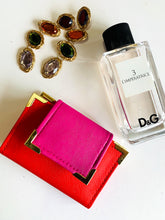 Load image into Gallery viewer, pink 6-ring key holder, key purse, vegan leather, gale and co trinidad, made in trinidad and tobago, cute gifts, caribbean designer, faux leather keyholder, key purse, small leather goods.