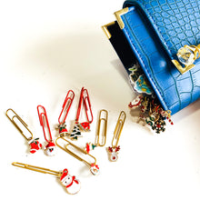 Load image into Gallery viewer, christmas planner charms, holiday planner charms, planner accessories, made in trinidad and tobago, gale and co trinidad, luxury planners, vegan leather goods, faux leather planners