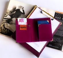 Carregar imagem no visualizador da galeria, purple ostrich leather, passport cover, passport holder, gale and co trinidad, made in trinidad
