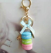 Load image into Gallery viewer, macaroon keychain, macaron keychain, cute keychain, gale and co trinidad, made in trinidad and tobago, cute stationery, luxury stationery, cute keychain

