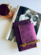 Carregar imagem no visualizador da galeria, purple faux leather a6 planner, personal planner, plannerbabe, planner agenda, gale and co trinidad, made in trinidad and tobago, planner babe, luxury planners, planner accessories, faux leather planner, vegan leather brand, vegan leather planner, caribbean designer, stationery supplies, luxury stationery
