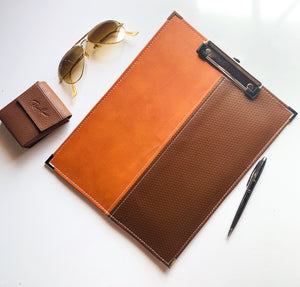 men's clipboard, executive clipboard, vegan leather goods, gale and co trinidad, made in trinidad and tobago, caribbean designer, executive stationery, luxury stationery.