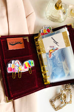 Carregar imagem no visualizador da galeria, Taylor SS Aqua Flamingo cash envelope wallet
